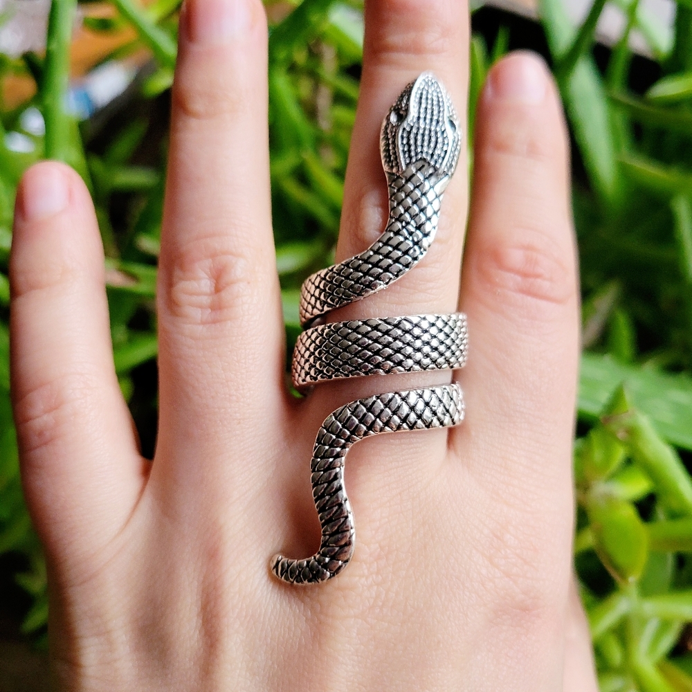 Silver Snake Ring - image 3